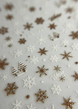 Charger l'image dans la galerie, 2 feuilles Stickers Noël Doré - model 2
