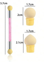 Charger l'image dans la galerie, Éponge Dégradée, pinceau à deux têtes - Rose
