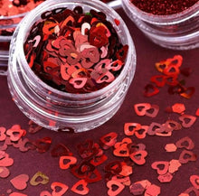 Charger l'image dans la galerie, Décorations Paillettes et Cœurs Rouges Saint Valentin
