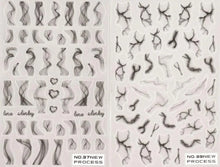 Charger l'image dans la galerie, 2 feuilles Stickers autocollants Effet Marbre / Nail Art