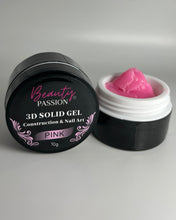 Charger l'image dans la galerie, Pot de Solid Gel 3D Pink de Beauty Passion. Gel solide rose à texture pâte à modeler non collante pour la création de nail art en relief, fleurs 3D rosées et motifs de manucure tendance sur faux ongles.