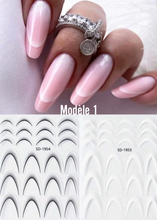 Charger l'image dans la galerie, Stickers French Dégradée - Blanc et Noir - 2 feuilles