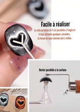 Charger l'image dans la galerie, Stylo Aimant Cat Eyes Embout coeur