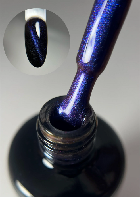 vernis cat eyes bleu