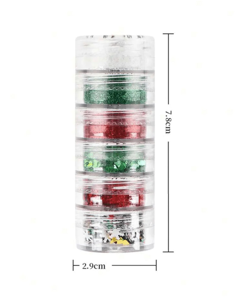 Poudre paillette flocon Noël