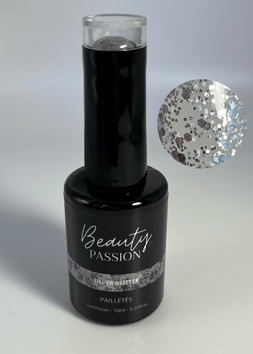 Vernis semi permanent - Silver Glitter - Beauty Passion