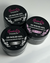 Charger l'image dans la galerie, Solid Gel 3D Clear Beauty Passion : gel pour manucure 3D de qulalité pour prothesiste ongulaire débutante et confirmé, pas chers.
