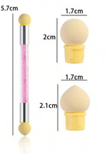 Charger l&#39;image dans la galerie, Éponge Dégradée, pinceau à deux têtes - Rose
