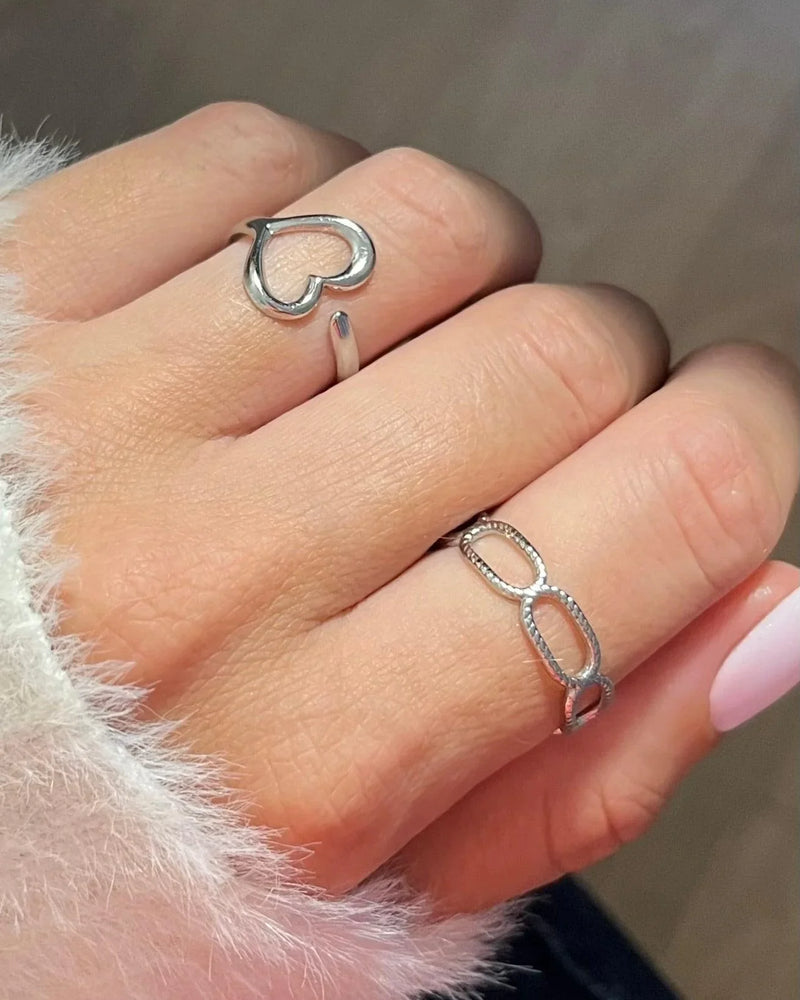 Bague Océanne - Acier Inoxydable Argenté