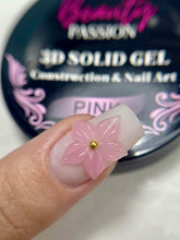 Charger l'image dans la galerie, Nail art d’une grosse fleur en 3D avec le solid gel 3D rose beauty passion 
