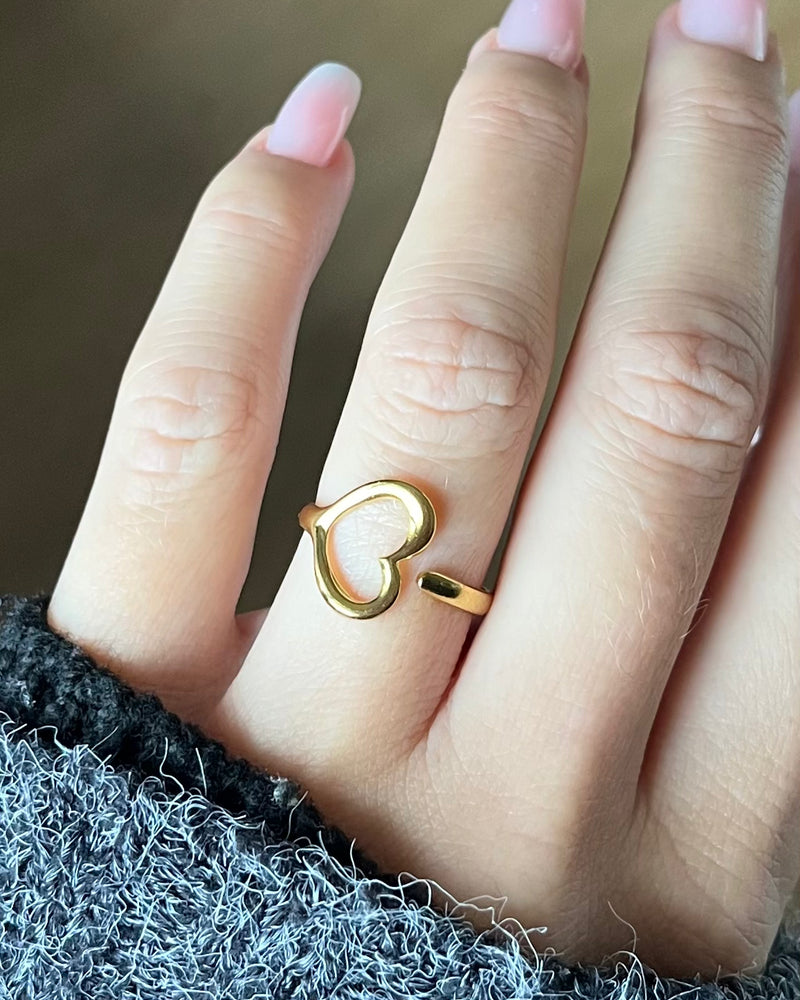 Bague Léa - Acier Inoxydable Doré