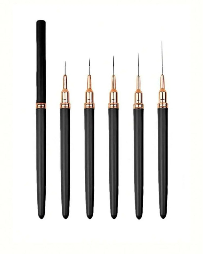 5 Pinceaux Liner Précision / Nail art Professionnels
