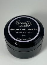 Charger l&#39;image dans la galerie, Pot de 40ml couleur blanc laiteux - contenant du gel sans limage pour ongles
