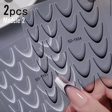 Charger l&#39;image dans la galerie, Stickers French Dégradée - Blanc et Noir - 2 feuilles
