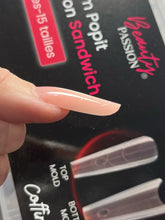 Charger l'image dans la galerie, Produits professionnels pour rallongement ongles en gel avec moules Popits Sandwich et gel auto-égalisant rose naturel.
