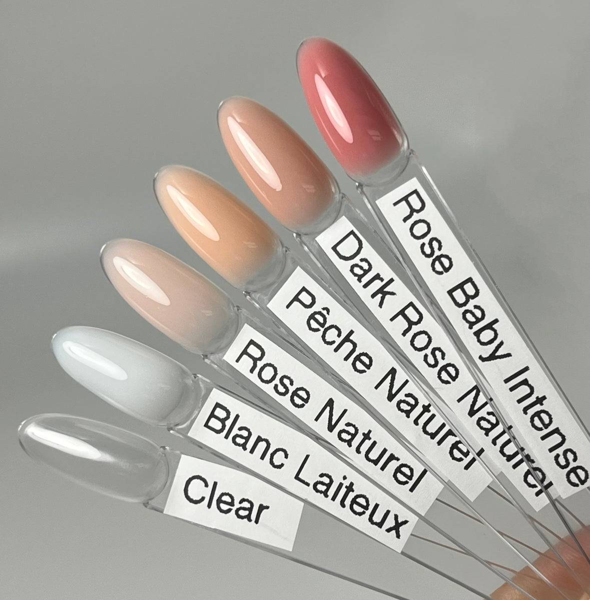 Nuancier de 6 couleurs de gel sans limage