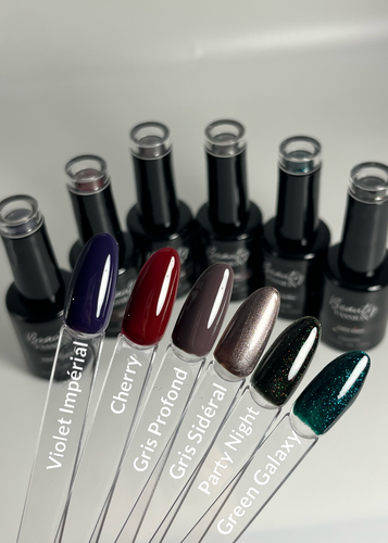 Pack composé de 6 couleurs de vernis semi permanent de la marque Beauty Passion