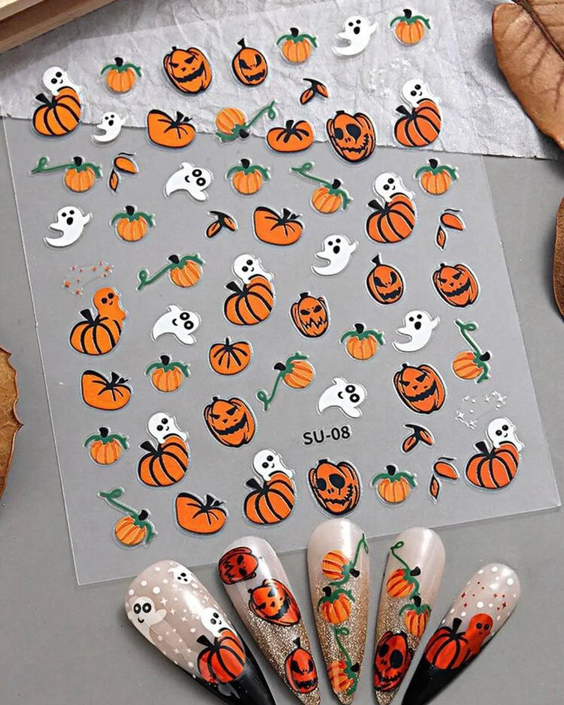 Stickers Halloween Citrouilles et Fantômes
