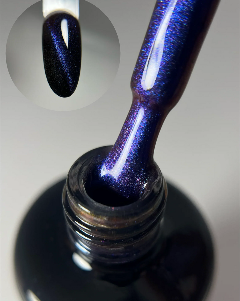 vernis cat eyes bleu