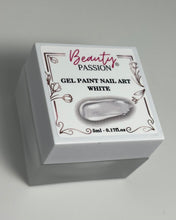 Charger l'image dans la galerie, Gel Paint blanc professionnel Beauty Passion France, spécial French et décoration fine, formule sans résidu pour accroche poudre chrome.
