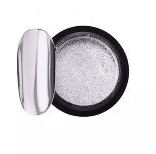 Poudre Chromée, effet miroir (Argentée) - Beauty Passion