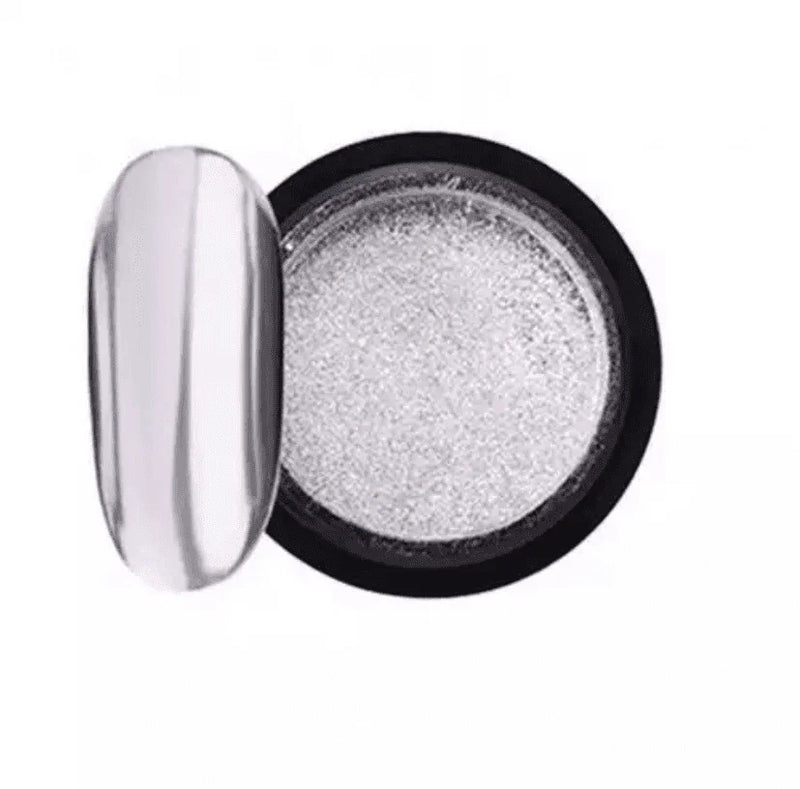 Poudre Chromée, effet miroir (Argentée) - Beauty Passion